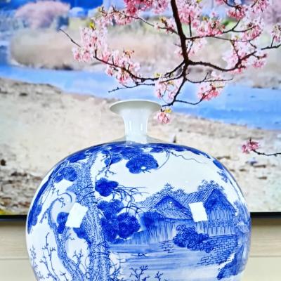 Bình Hút Lộc hoạ tiết Thôn Trang Dưới Núi